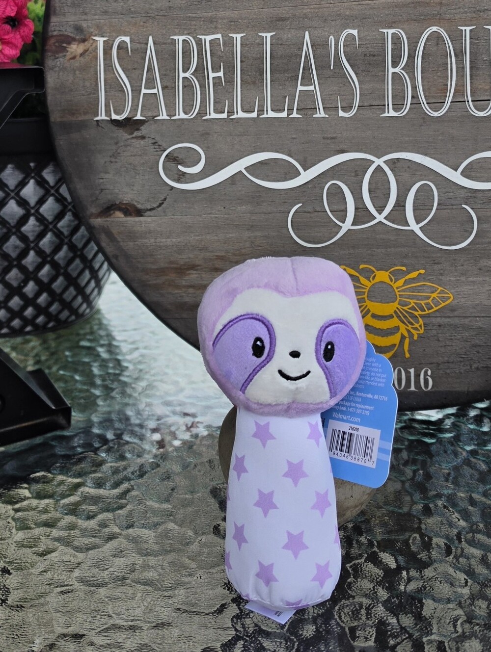 Spark Create Imagine Purple Star Sloth Rattle - Picture 11 of 14